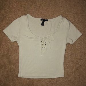 Light mint green crop top